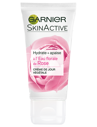 Garnier, SkinActive, Rose, soin nourrissant apaisant, normal, sèche, peau sensible, soin, crème, packshot